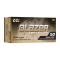 Blazer Ammunition 9mm 115-Grain Brass Hollow Point, 50 Rounds per Box