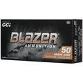 Blazer Ammunition 9mm Luger 100-Grain FMJ, 50 Rounds per Box, 1000 Rounds per Case