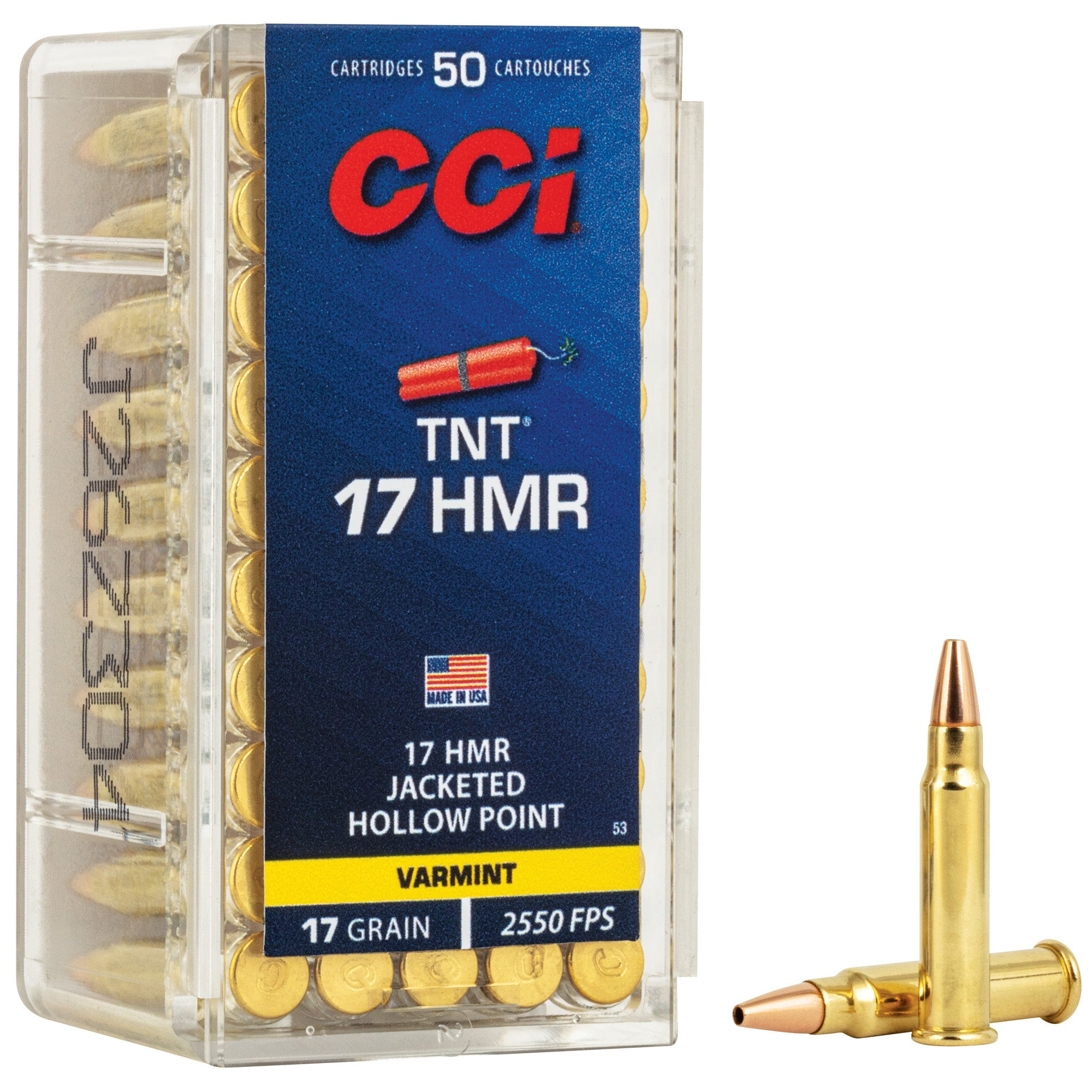 CCI Ammunition 17HMR 17-Grain TNT Hollow Point - Precision Varmint Shooting