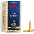 CCI Ammunition 17 HMR 20 Grain FMJ Hunting Ammo - 50 Rounds