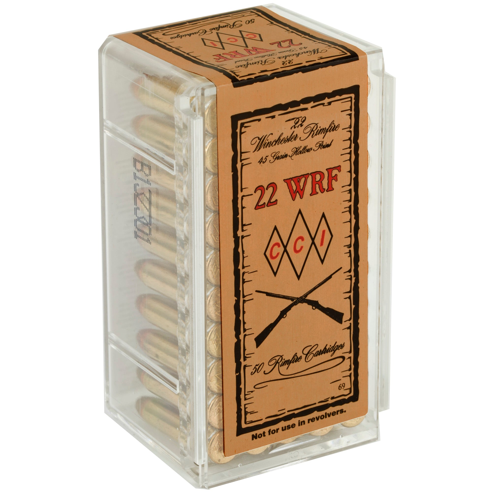 CCI Ammunition 22 WRF High-Speed Hollow Point, 45 Grain - 50 Rounds per Box