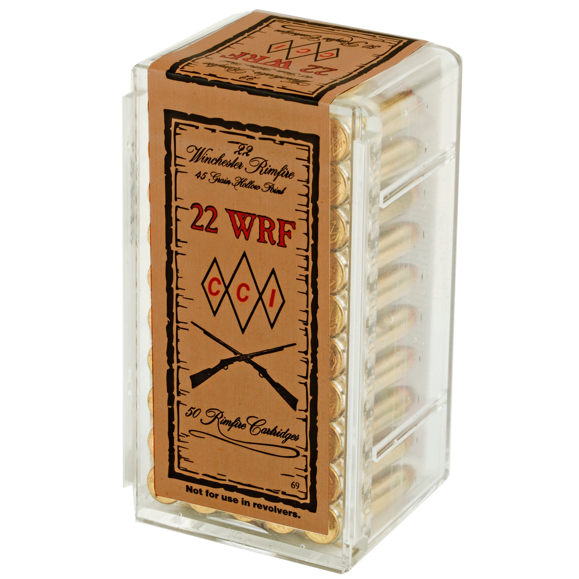 CCI Ammunition 22 WRF High-Speed Hollow Point, 45 Grain - 50 Rounds per Box