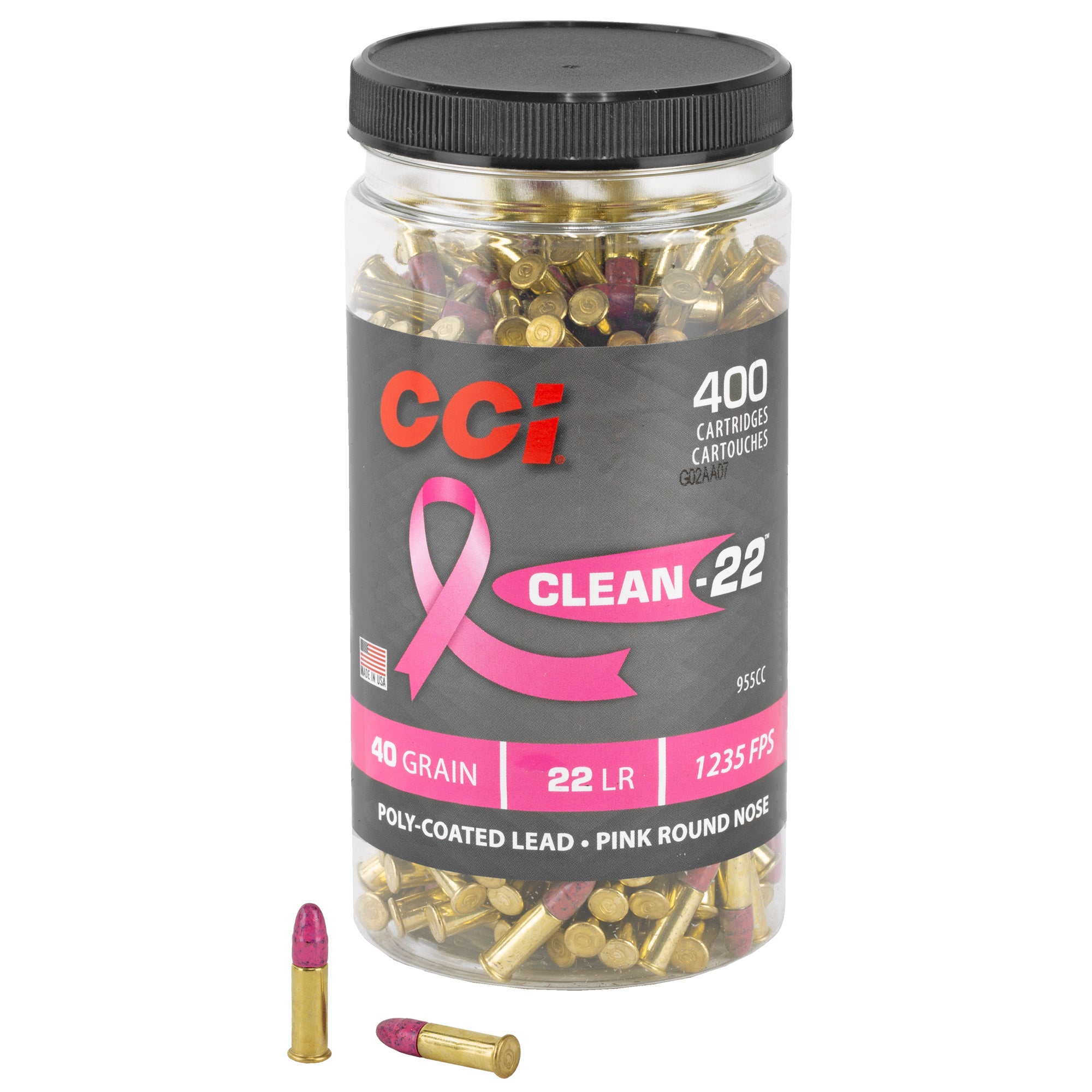 CCI Clean-22 22 LR 40 Grain Soft Point Ammunition - 400 Rounds per Box