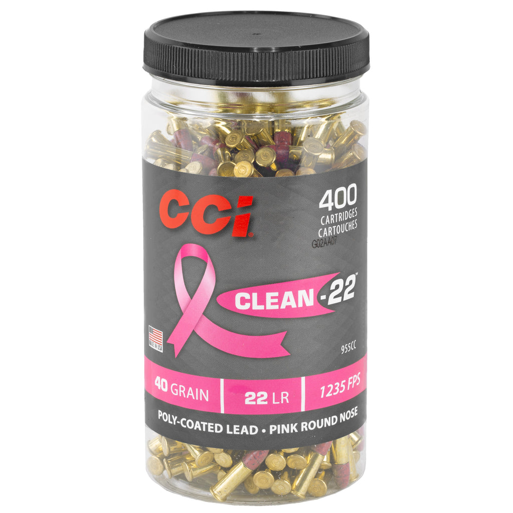 CCI Clean-22 22 LR 40 Grain Soft Point Ammunition - 400 Rounds per Box
