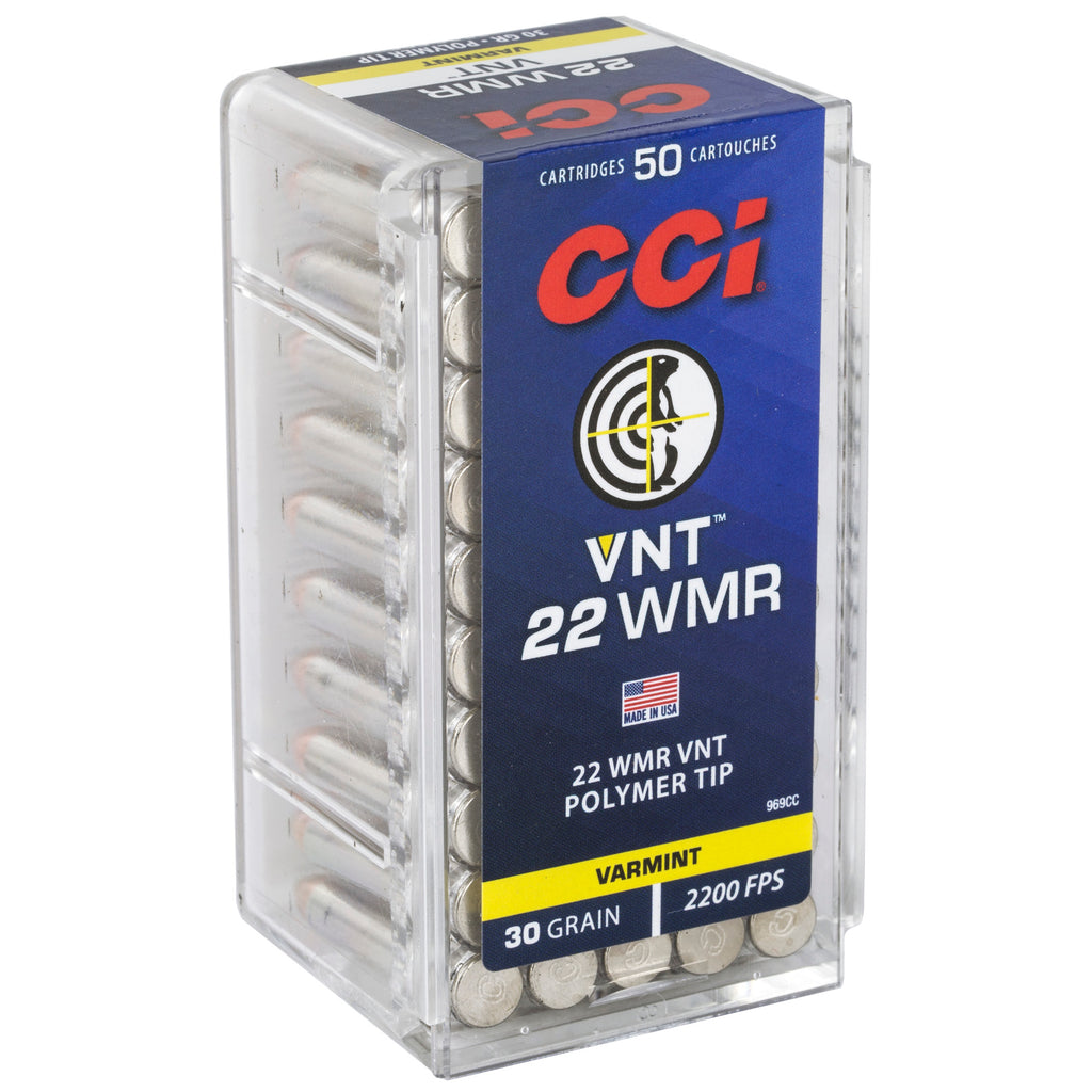 CCI Ammunition 22 WMR 30 Grain Varmint Tip – Long-Range Accuracy and Explosive Impact
