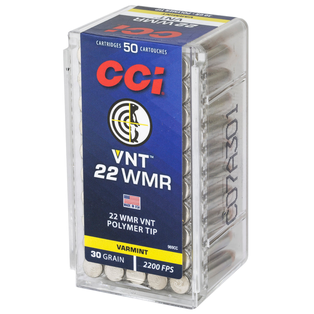 CCI Ammunition 22 WMR 30 Grain Varmint Tip – Long-Range Accuracy and Explosive Impact