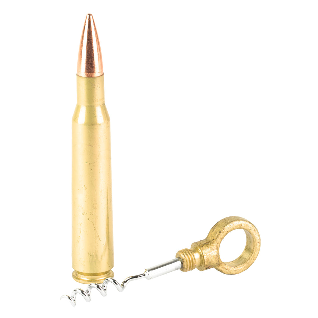 Caliber Gourmet CBG-1003 50 Caliber Bullet Corkscrew in Gold