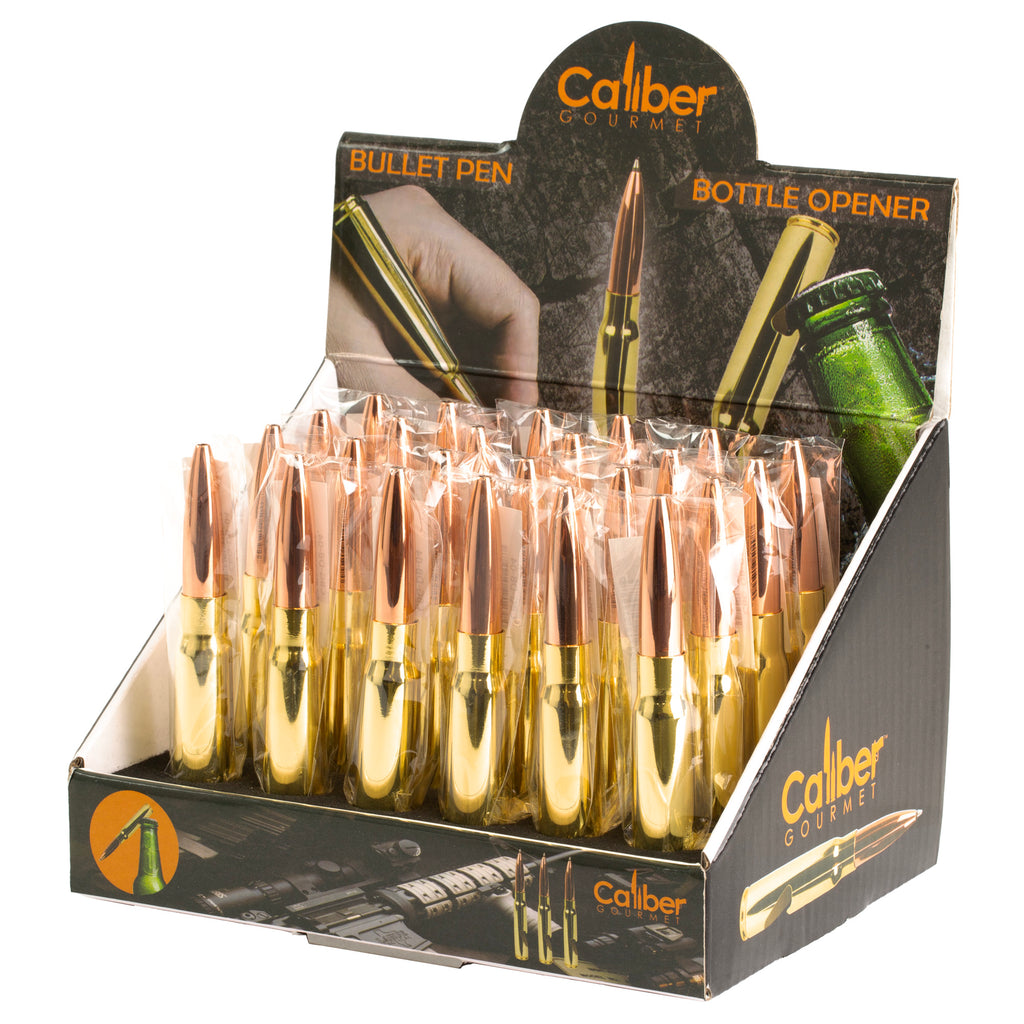Caliber Gourmet Bullet Style Ballpoint Pen - Multi Color, Pack of 24