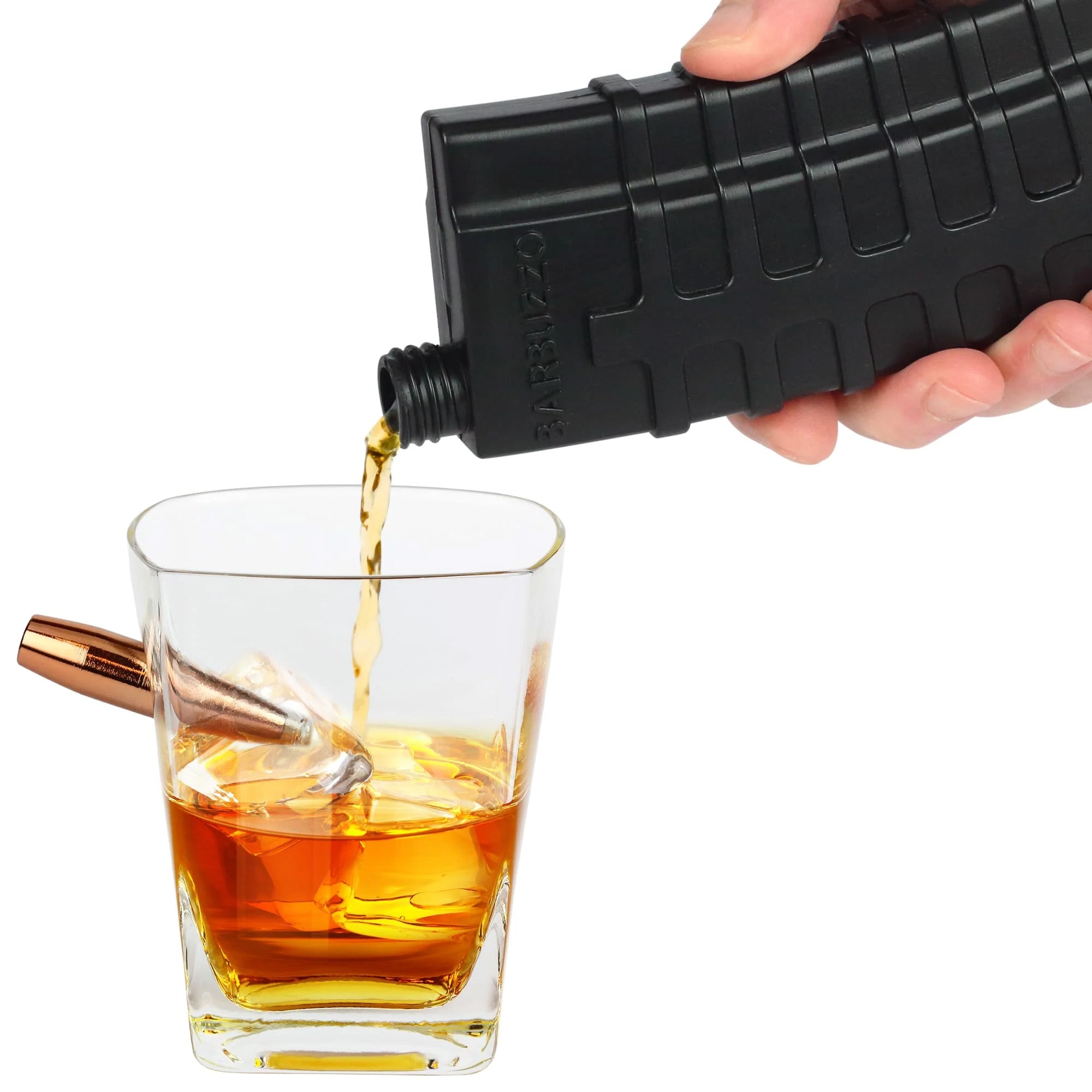 Caliber Gourmet CBG-SG-LFLASK AR Magazine Style Flask - 7 oz Black