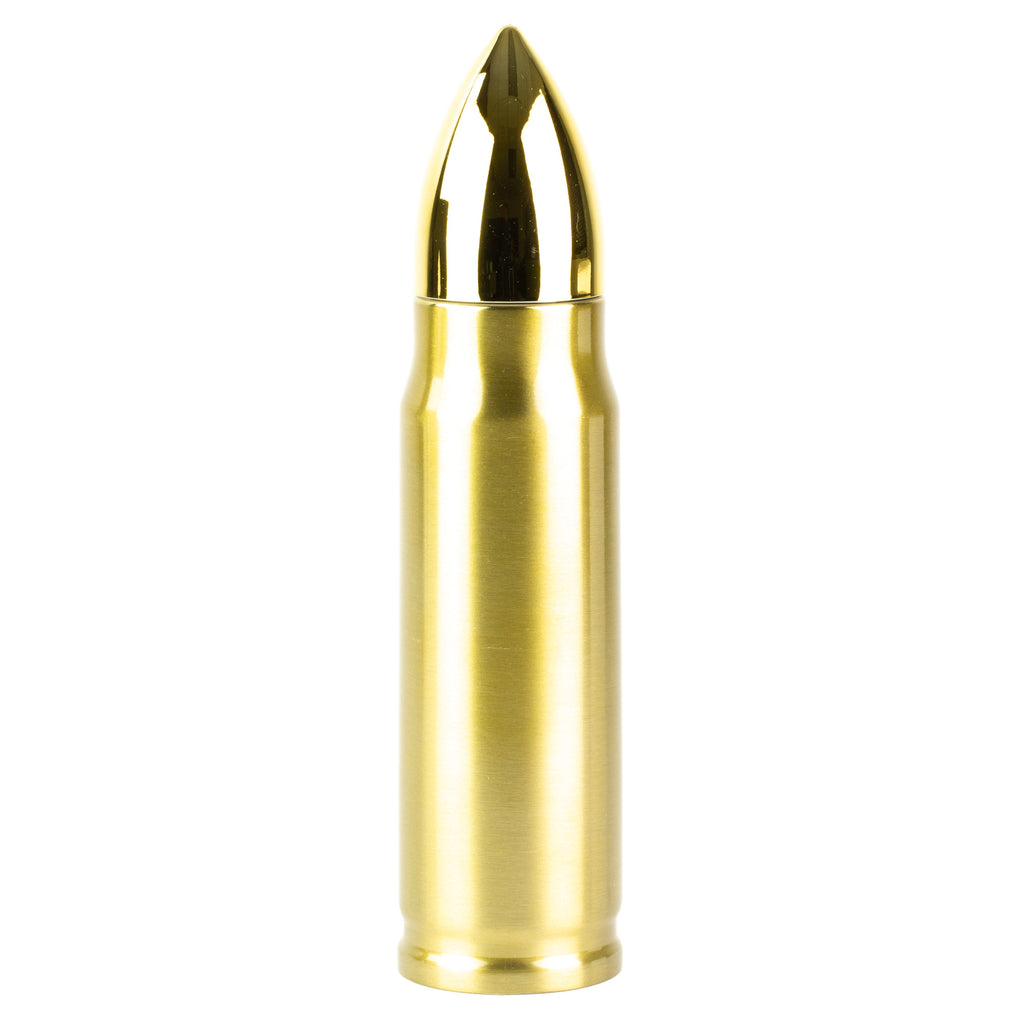 Caliber Gourmet CBG Bullet Thermos Bottle 17oz - Gold, Leak-Proof Travel Mug for Hot and Cold Drinks