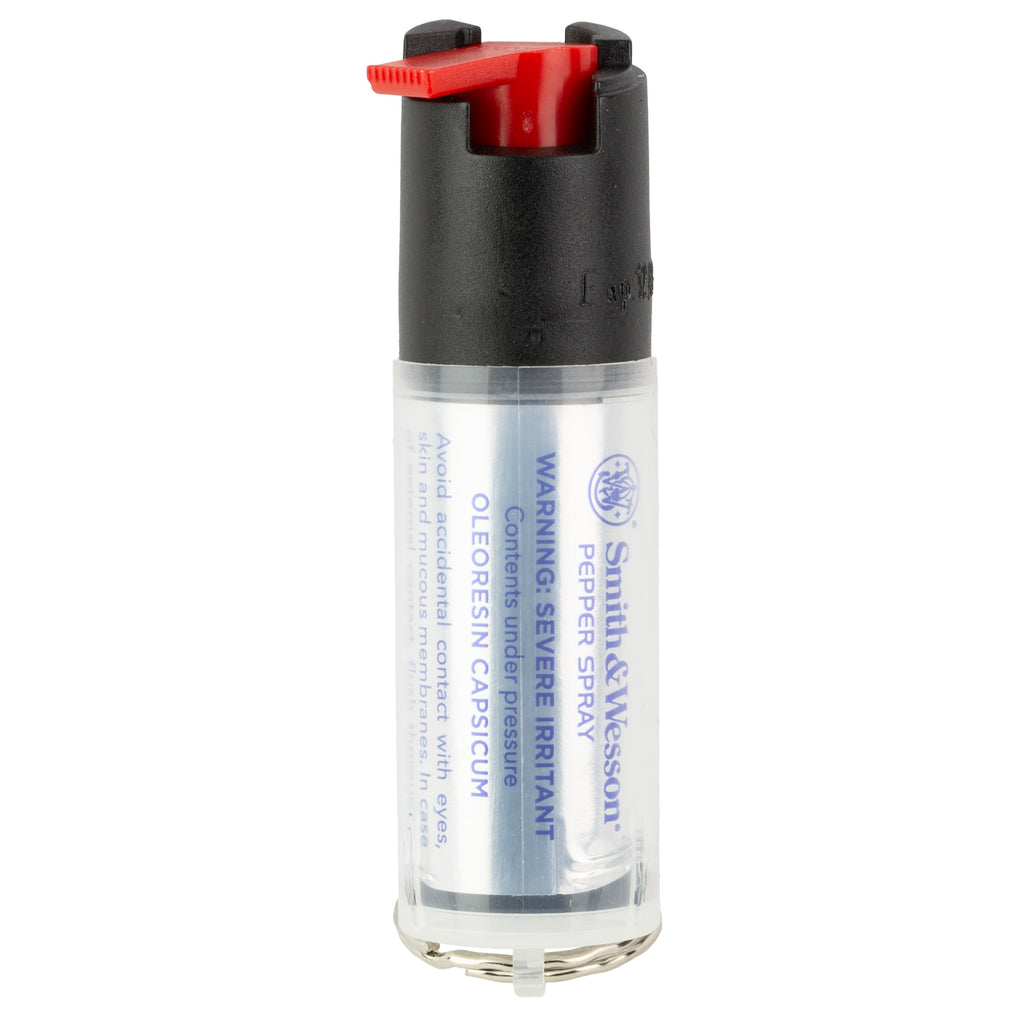 Caliber Gourmet Smith & Wesson SMW-RP1201 Pepper Spray Keychain - 0.5oz Black Personal Defense Spray