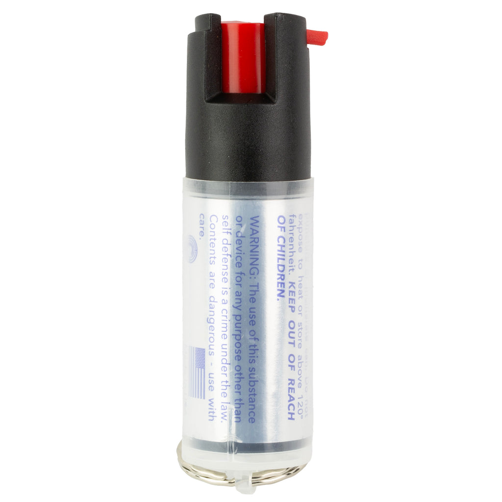 Caliber Gourmet Smith & Wesson SMW-RP1201 Pepper Spray Keychain - 0.5oz Black Personal Defense Spray