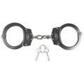 Caliber Gourmet Uzi Handcuffs - High Tensile Stainless Steel Silver Handcuffs with Double Locking Mechanism and 20 Locking Positions