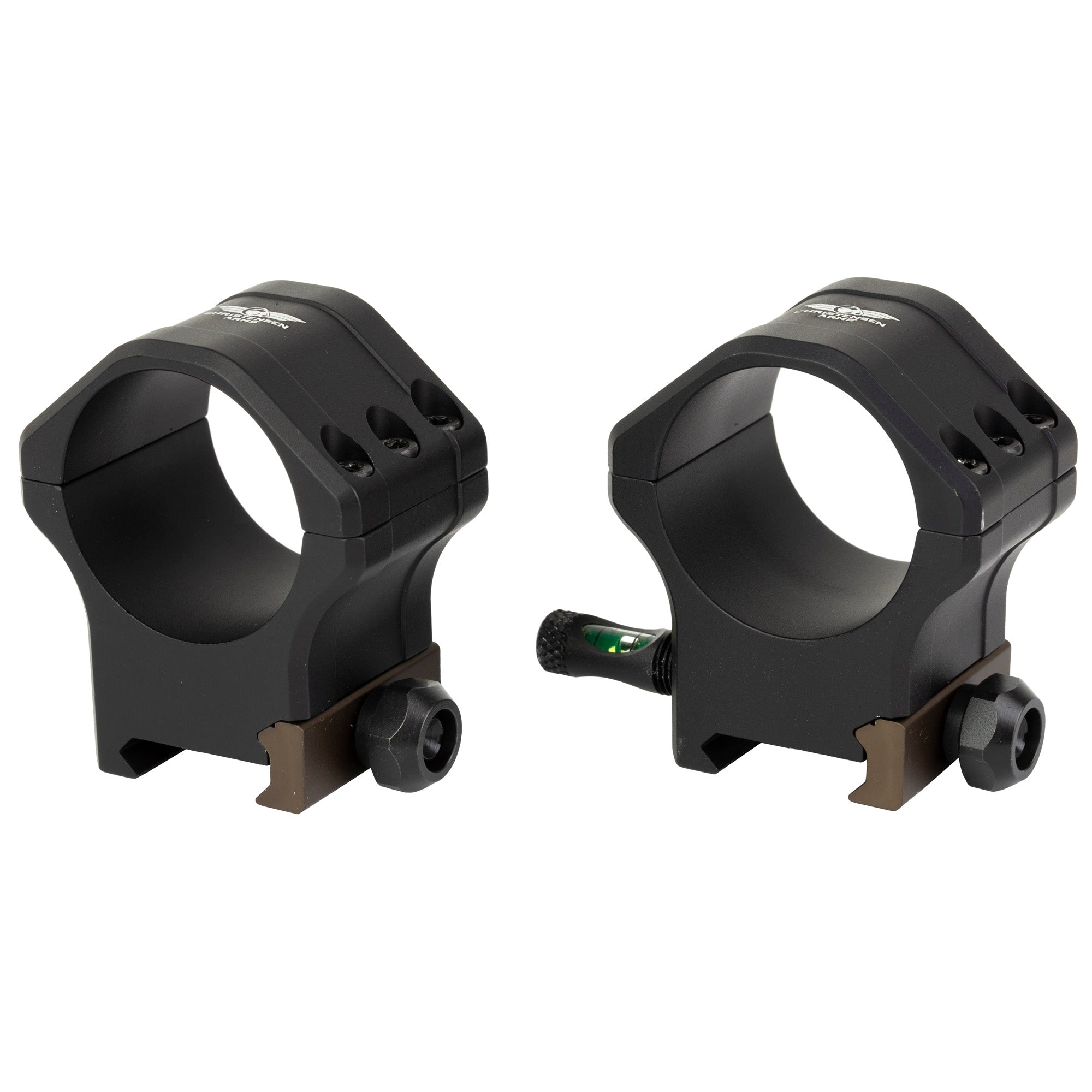 Christensen Arms Tactical 34mm Scope Rings - High Profile Black (Part Number 810-00042-04)