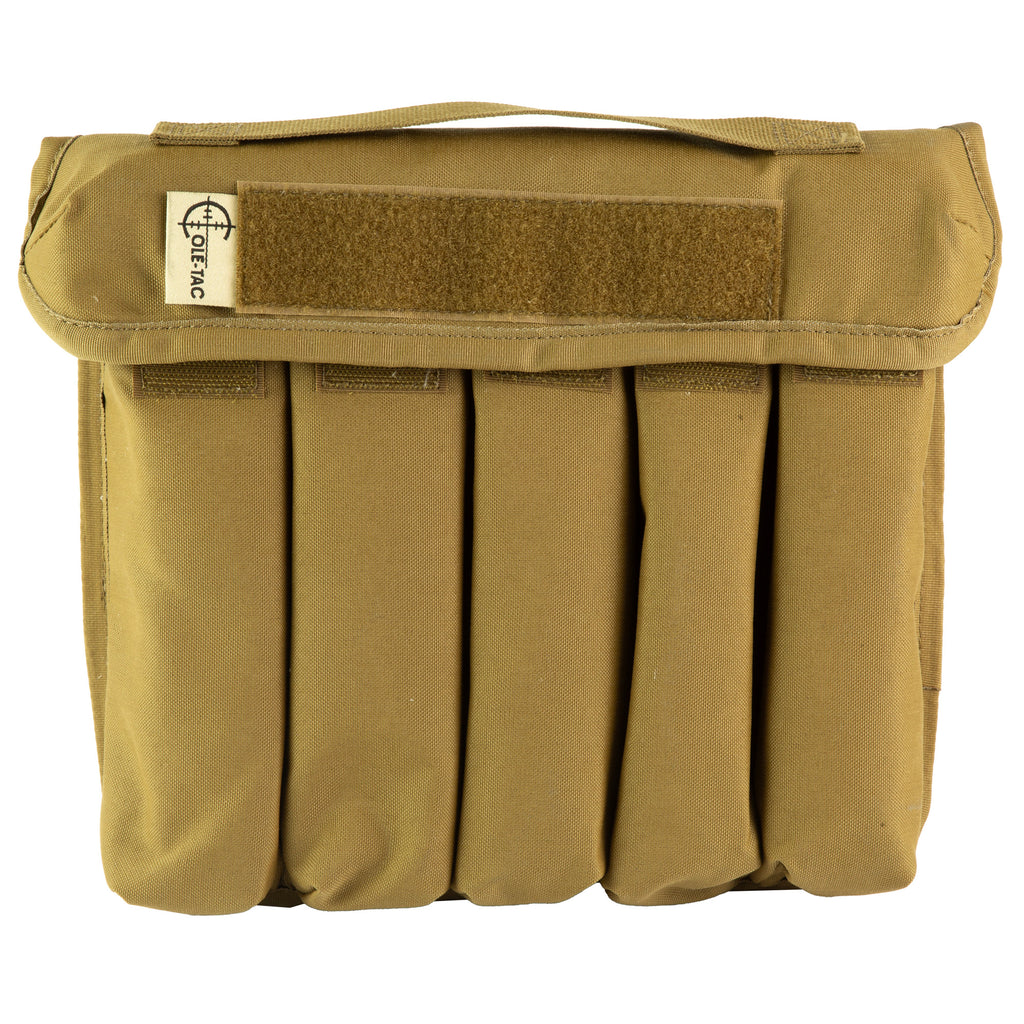 Cole-TAC Can Caddy Pouch - Coyote Brown, 500 Denier Nylon Suppressor Transport Accessory