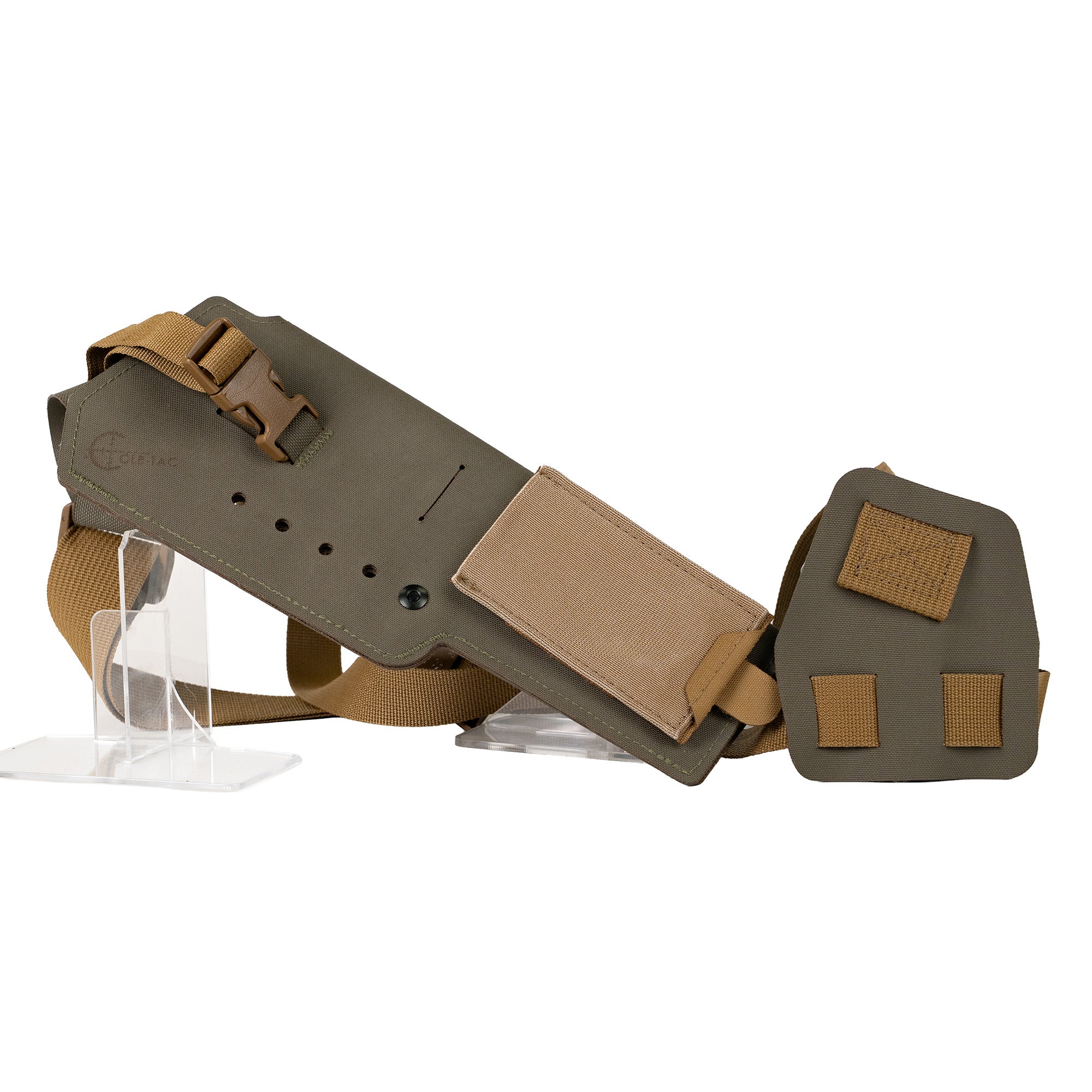 Cole-TAC Varmint Wrangler XL Suppressed Chest Holster in Ranger Green