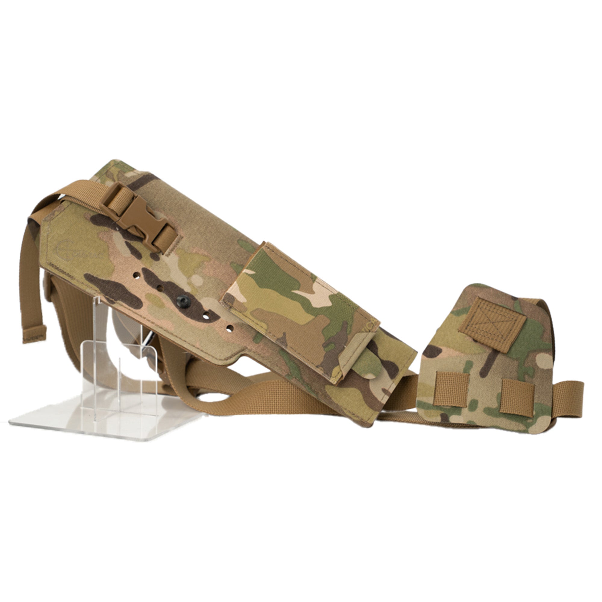 Cole-TAC Varmint Wrangler XL Suppressed Chest Holster in MultiCam for Pistol with Suppressor Compatibility