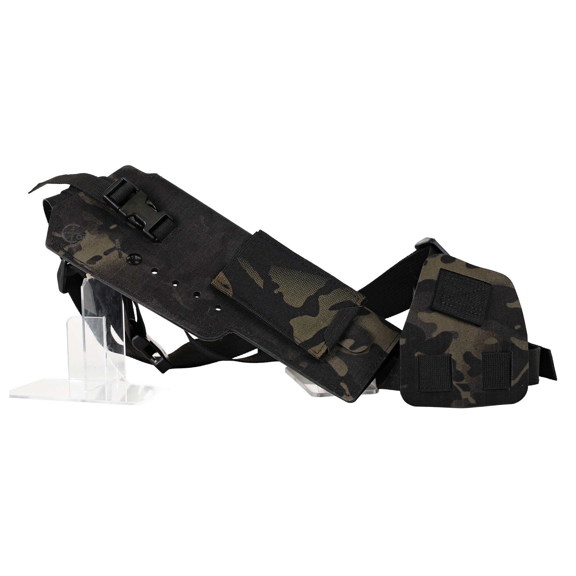 Cole-TAC Varmint Wrangler XL Suppressed Chest Holster with MultiCam Black Finish