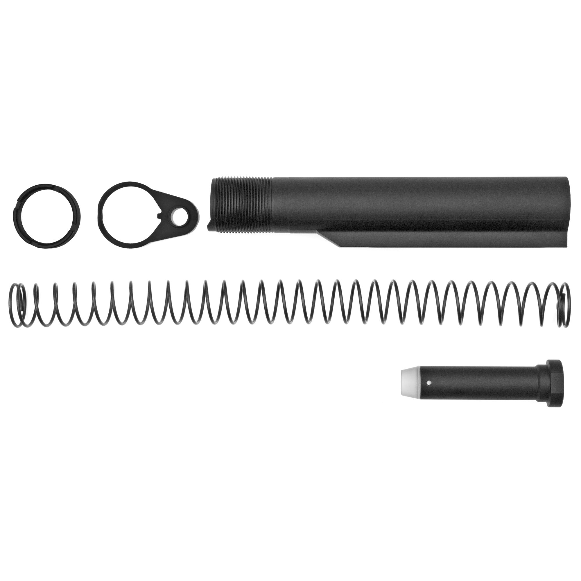 CMC Triggers Mil Spec Buffer Tube Kit for AR-15 - Complete Assembly with 6-Position Stock Compatibility