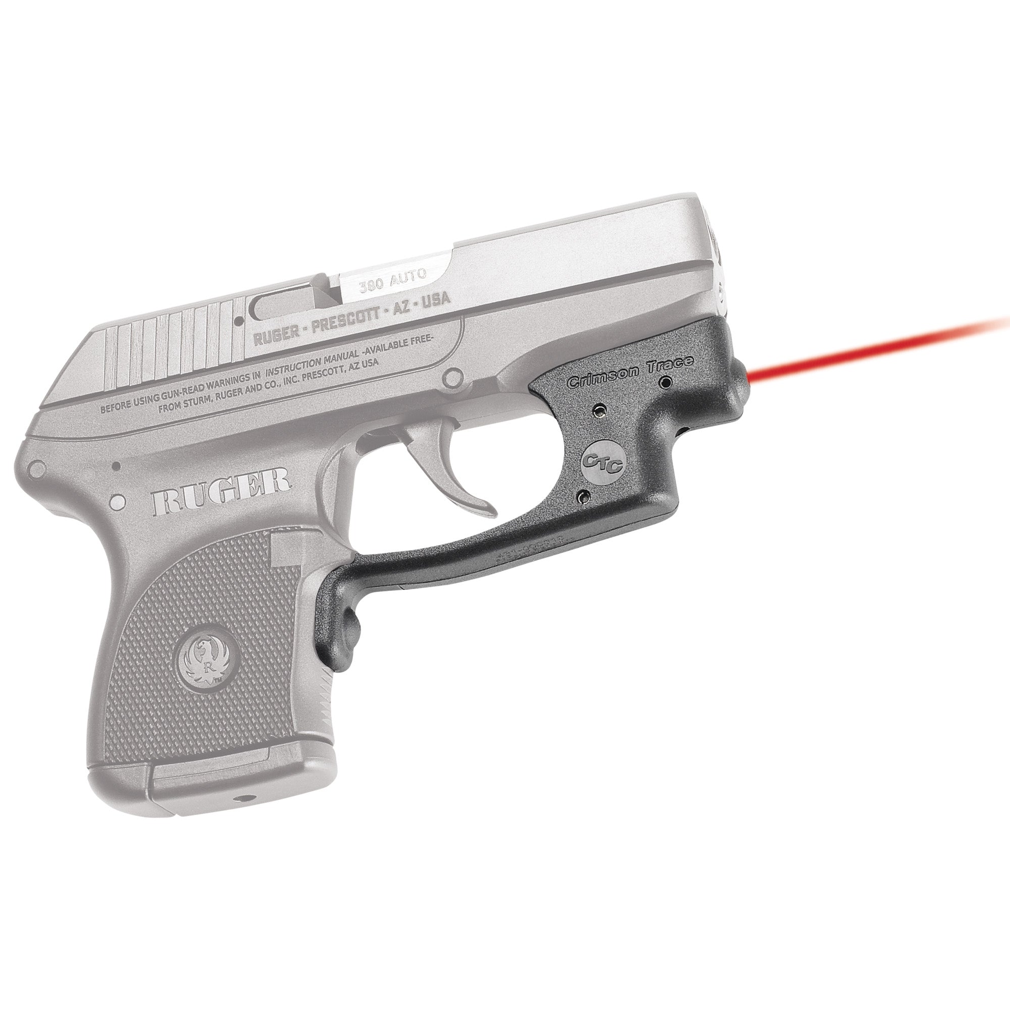 Crimson Trace Laserguard for Ruger LCP Part #01-2250-1 – Compact Laser Sight with Instinctive Activation