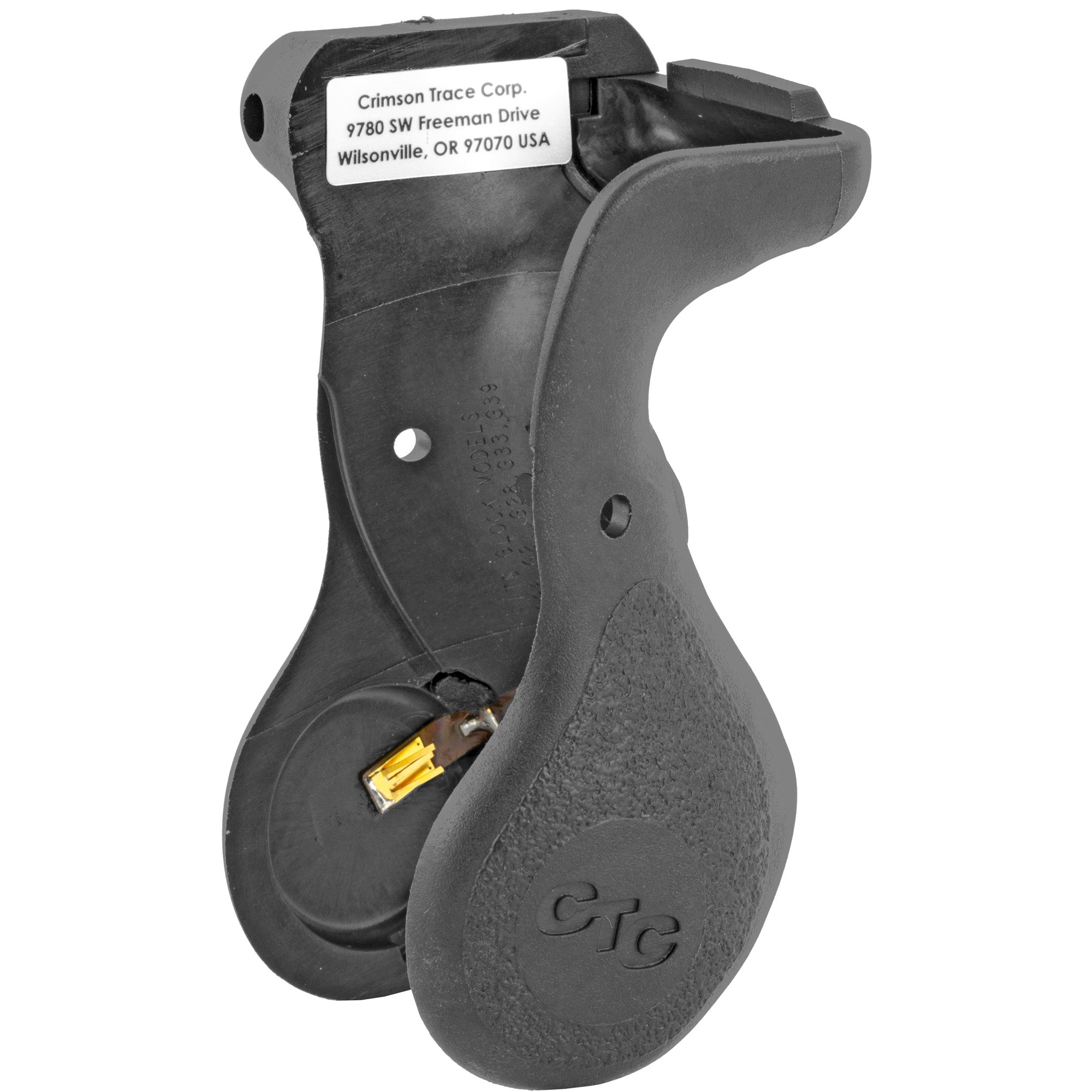 Crimson Trace Corporation CTC LaserGrip for Glock 26/27/28/33 – Compact Laser Sight with Instinctive Activation