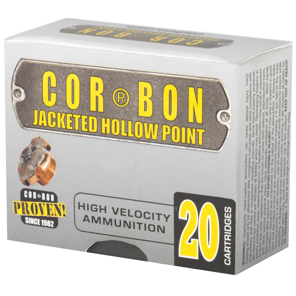 Corbon Ammo 9125 9mm +P 125 Grain Jacketed Hollow Point Ammunition - Self Defense