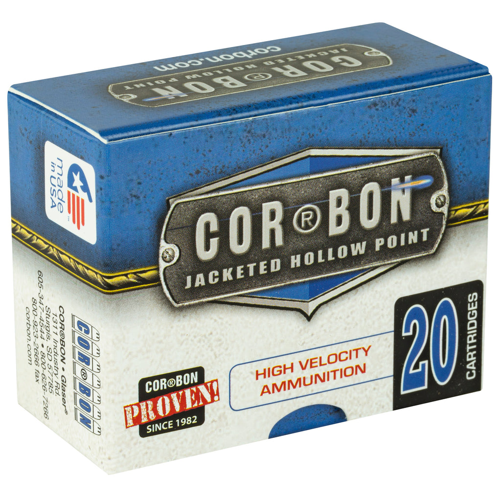 Corbon Ammo 9mm+P 90 Grain JHP Self Defense Ammunition - 20 Rounds Per Box