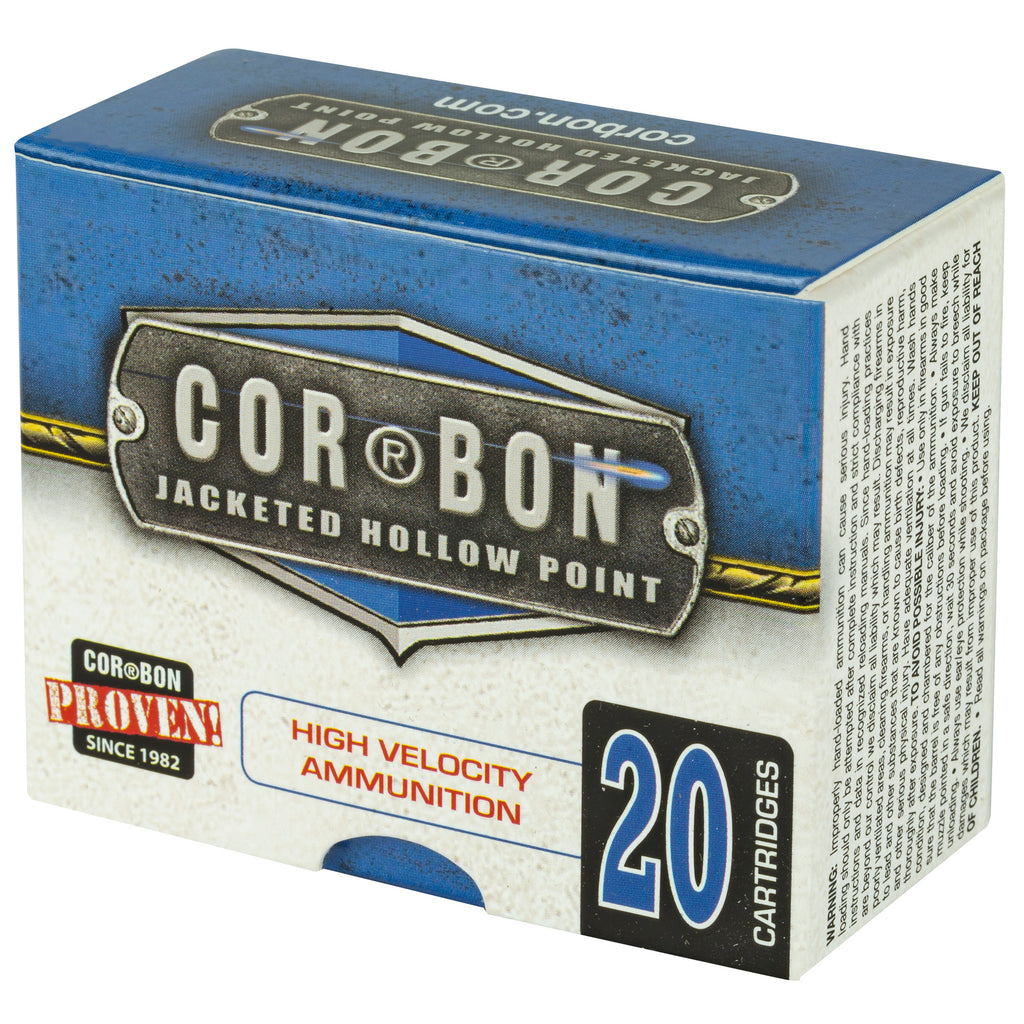 Corbon Ammo 9mm+P 90 Grain JHP Self Defense Ammunition - 20 Rounds Per Box