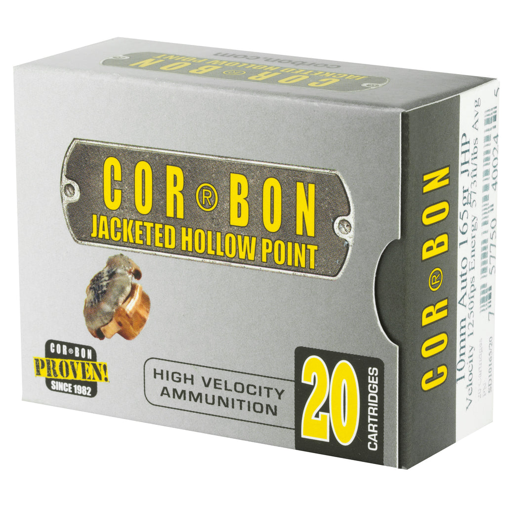 Corbon Ammo 10mm 165-Grain JHP Self Defense Ammunition (20 Rounds per Box)