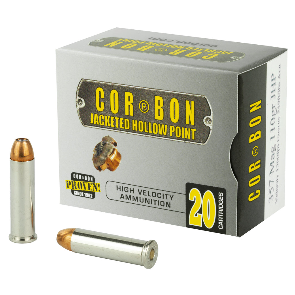 Corbon Ammo 357 Magnum 110-Grain JHP Self Defense Ammunition - 20 Rounds Per Box