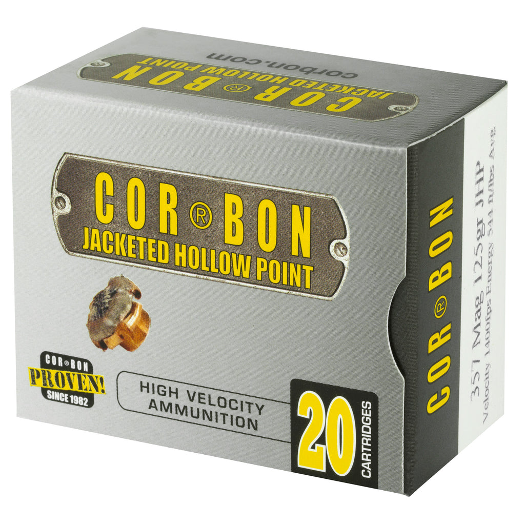 Corbon Ammo 357 Magnum 125 Grain JHP Self Defense Ammunition