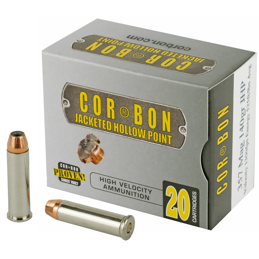Corbon Ammo 357 Magnum 140 Grain JHP Self Defense Ammunition