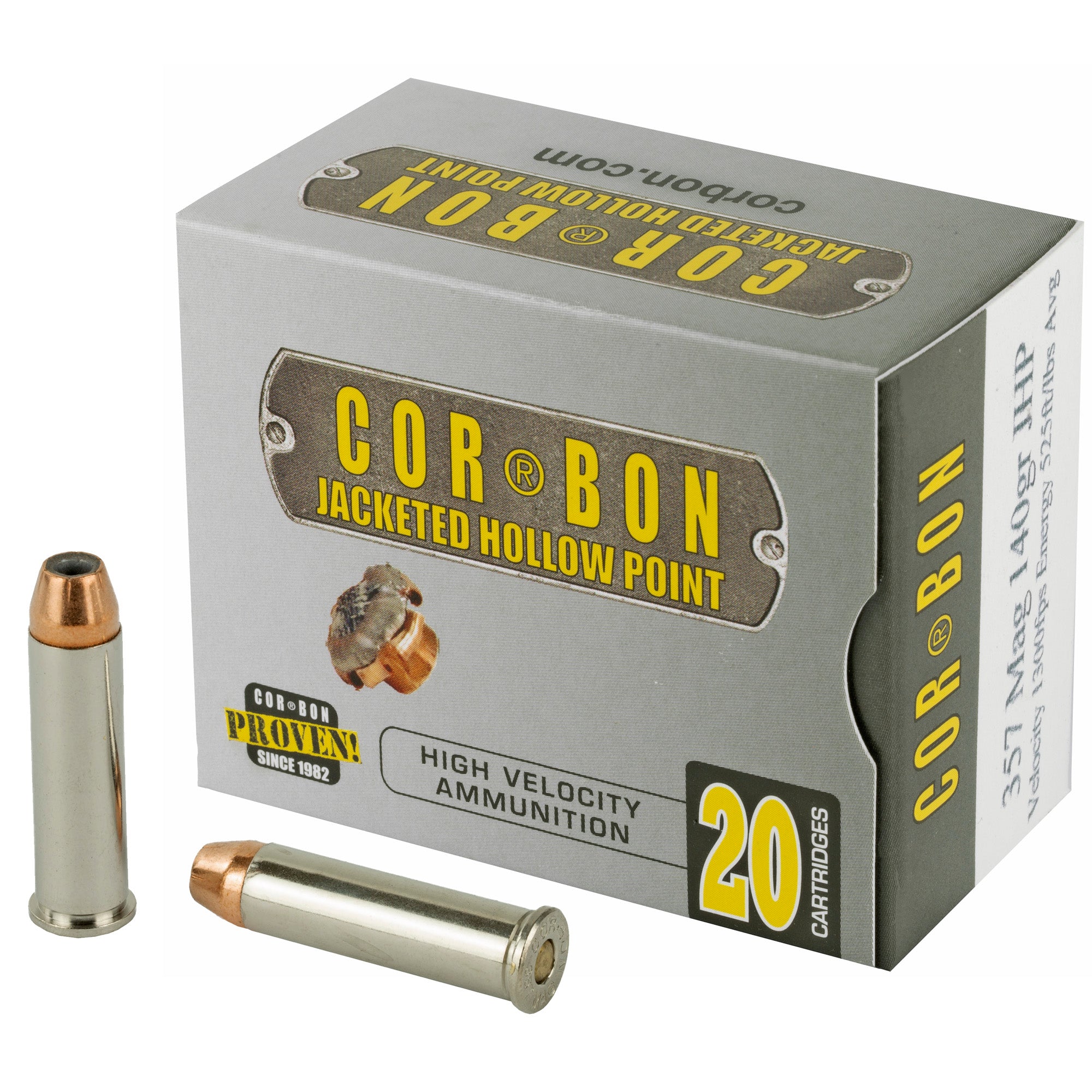 Corbon Ammo 357 Magnum 140 Grain JHP Self Defense Ammunition