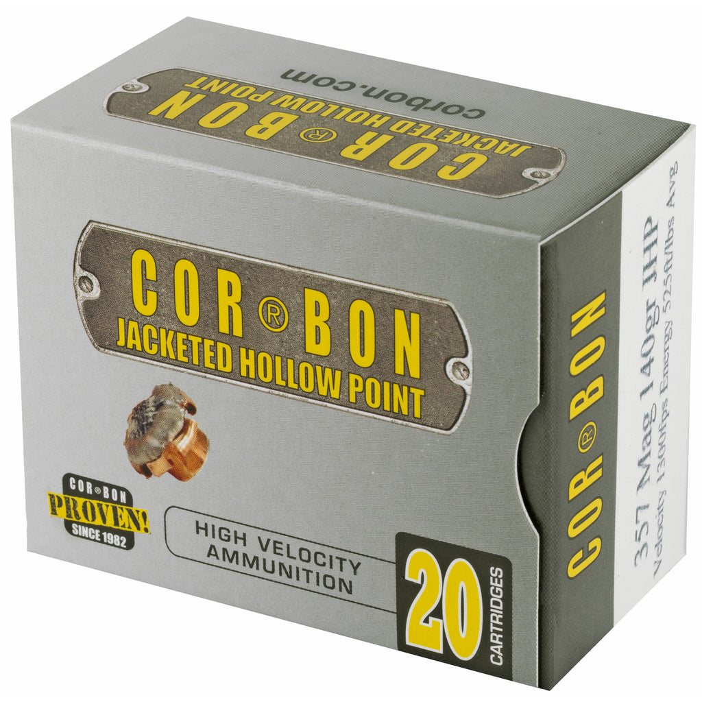 Corbon Ammo 357 Magnum 140 Grain JHP Self Defense Ammunition