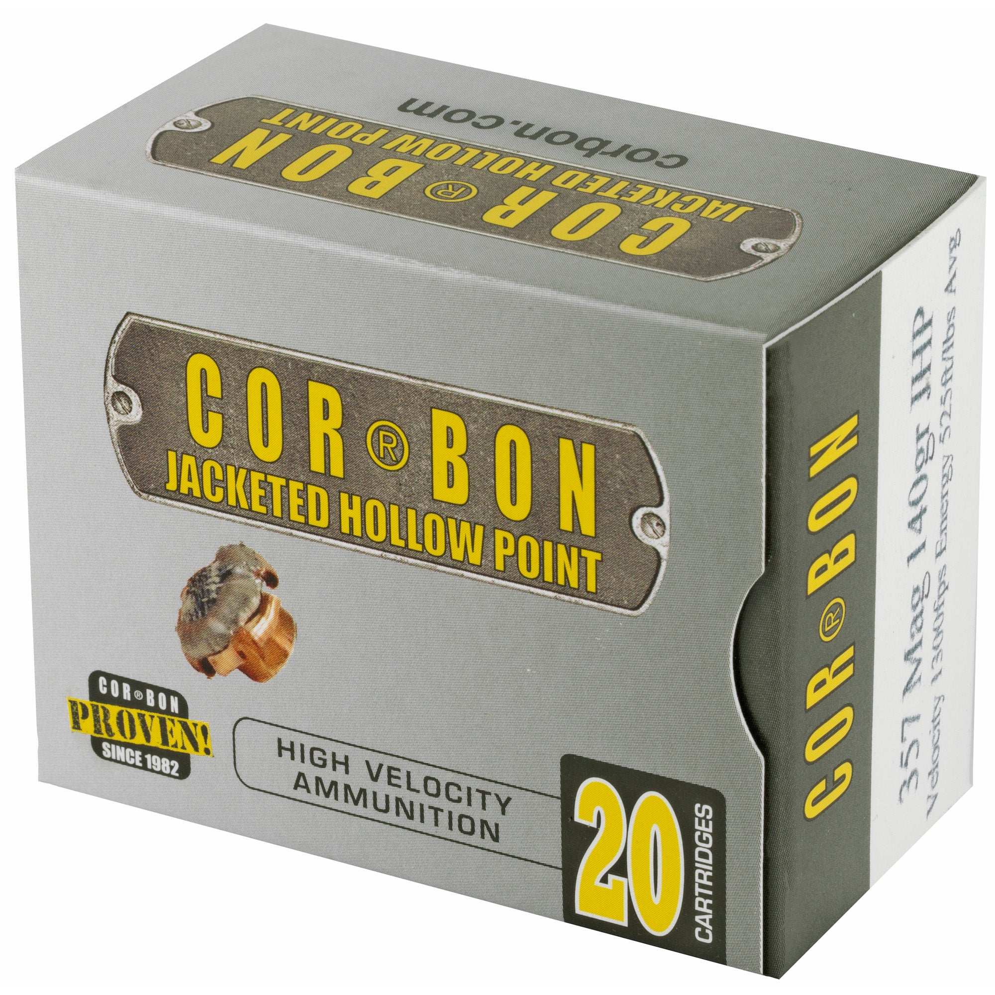 Corbon Ammo 357 Magnum 140 Grain JHP Self Defense Ammunition