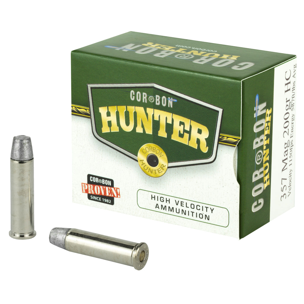 Corbon Ammo 357 Magnum Hard Cast 200 Grain Hunting Ammunition (20 Rounds per Box, 500 per Case)