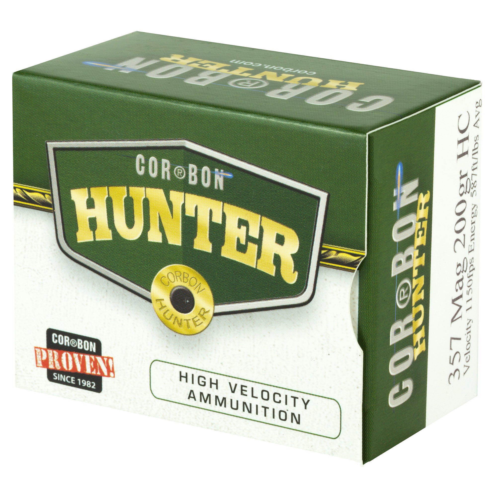 Corbon Ammo 357 Magnum Hard Cast 200 Grain Hunting Ammunition (20 Rounds per Box, 500 per Case)