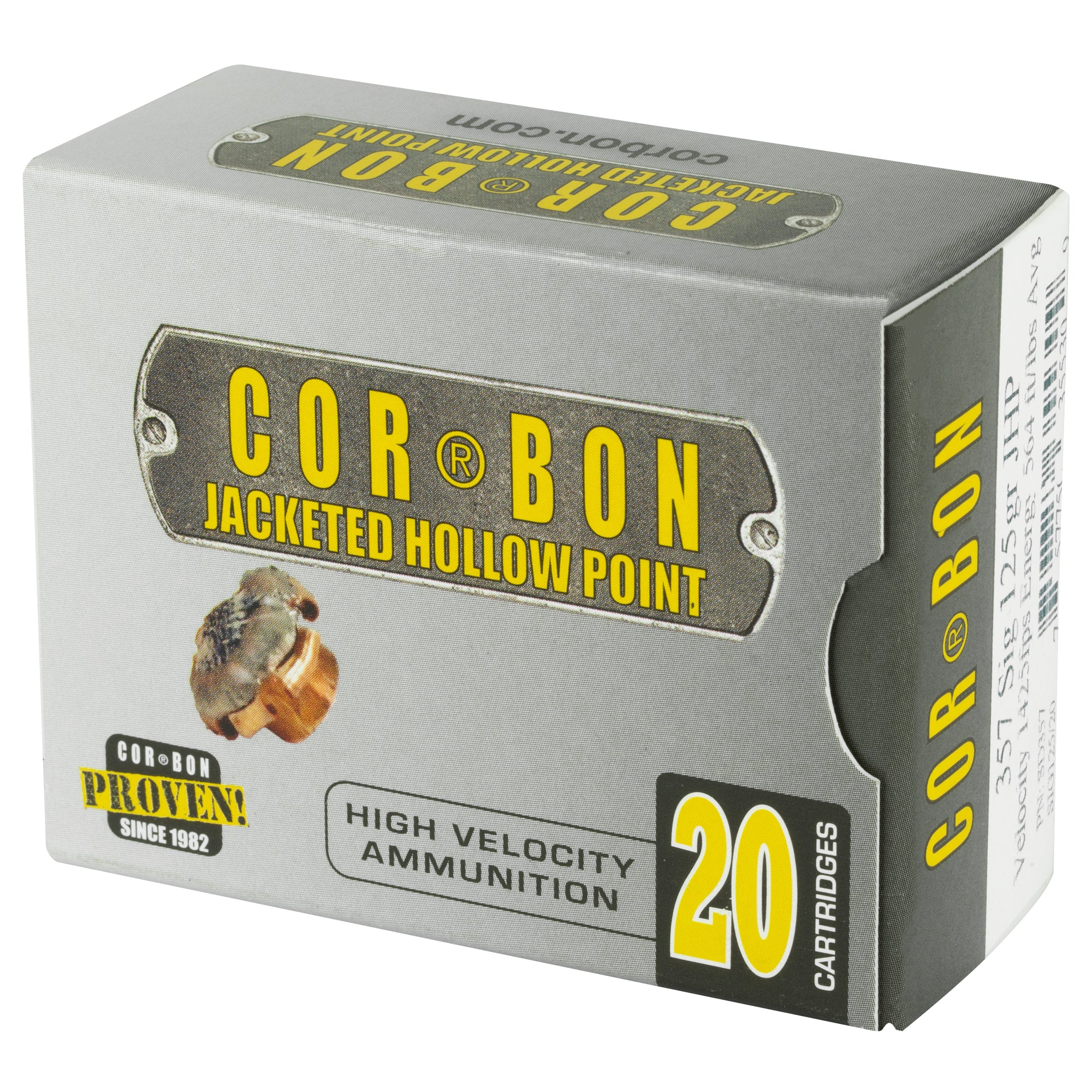 Corbon Ammo 357 Sig 125 Grain JHP Self Defense Ammunition