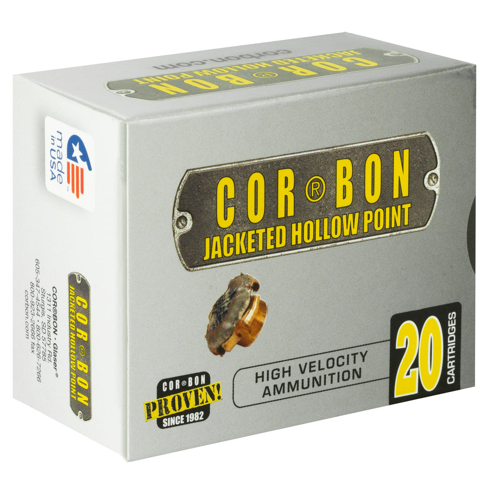 Corbon Ammo 38 Special +P 125 Grain JHP Self Defense Ammunition - 20 Rounds per Box