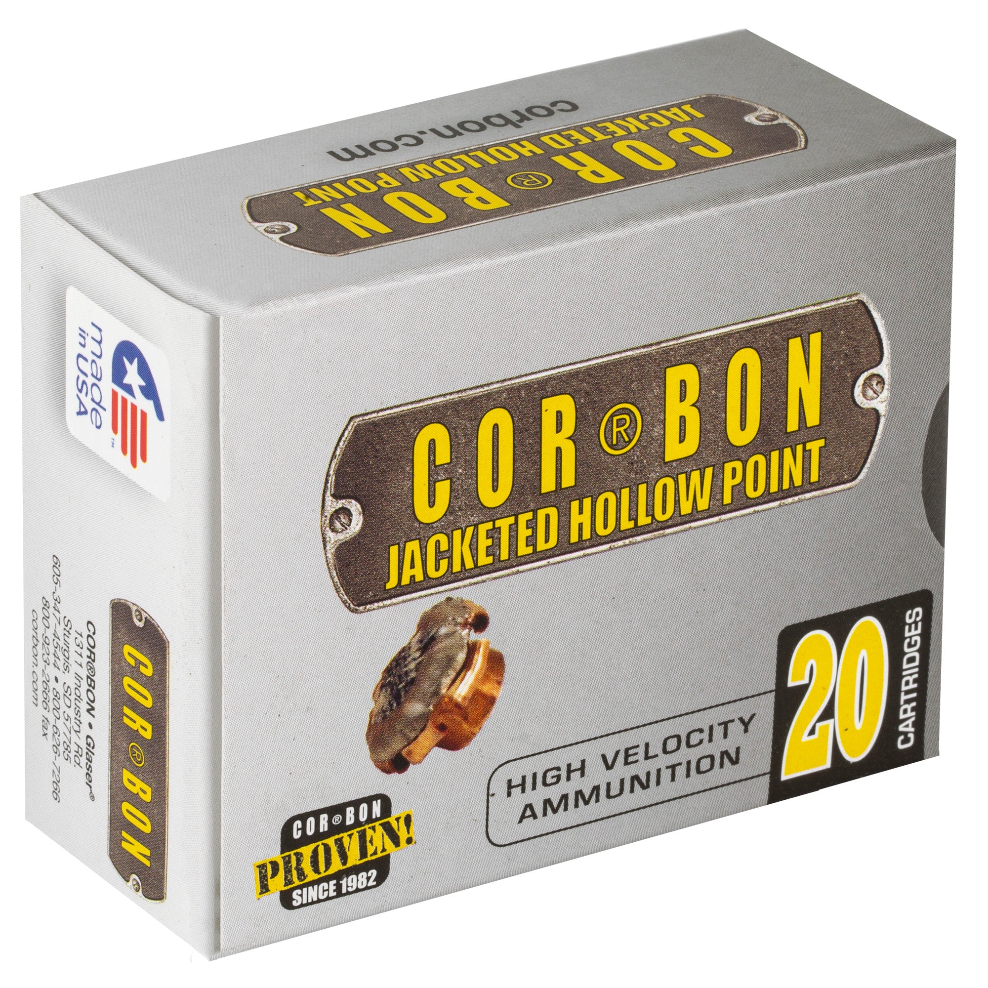 Corbon Ammo 38 Super Self Defense 115 Grain JHP Ammunition (20/500)
