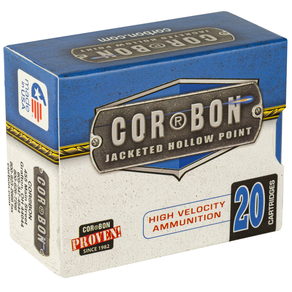 Corbon Ammo 38 Super Self Defense 125-Grain JHP Ammunition, 20 Rounds per Box