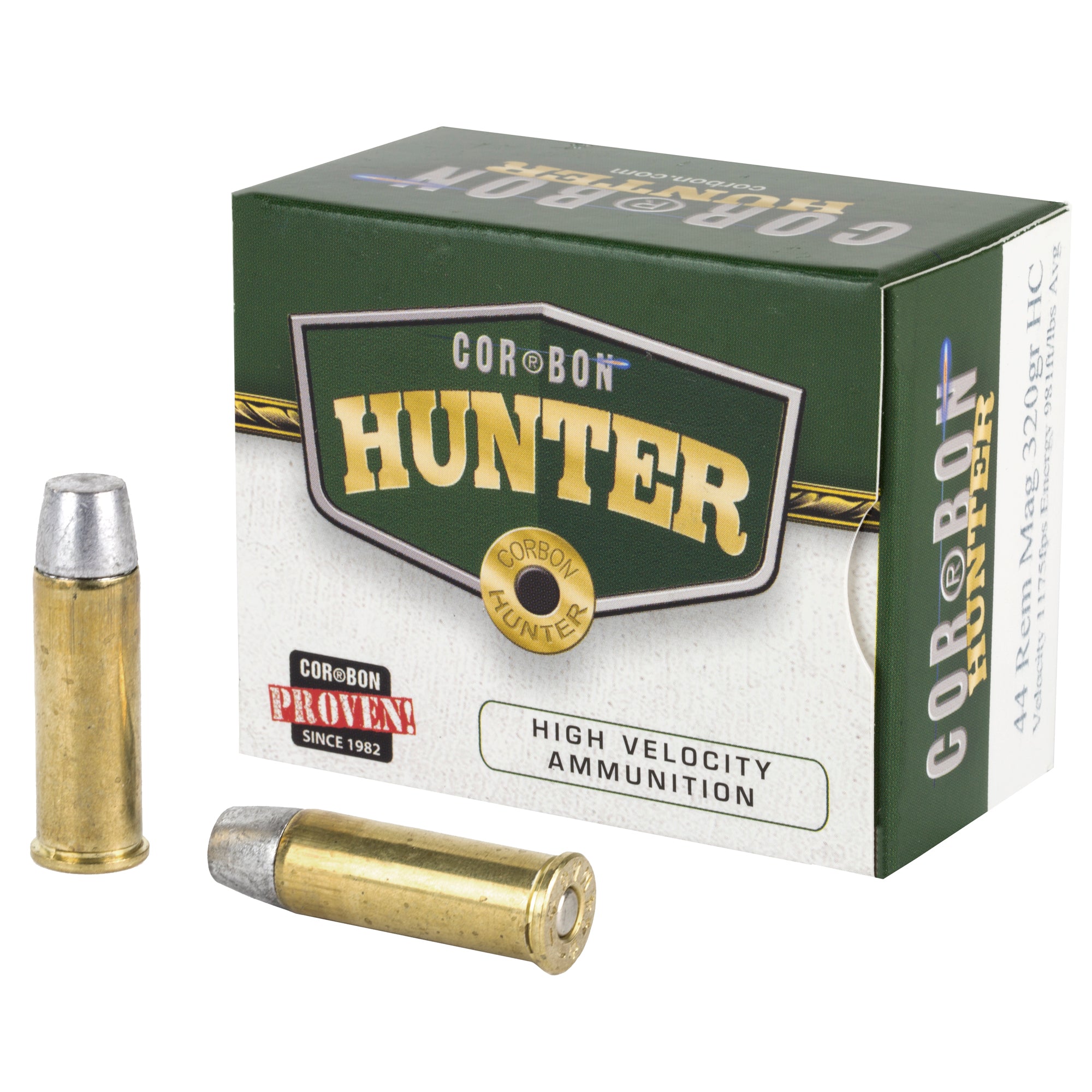 Corbon Ammo 44M320HC 44 Magnum Hard Cast Hunting Ammo - 320 Grain