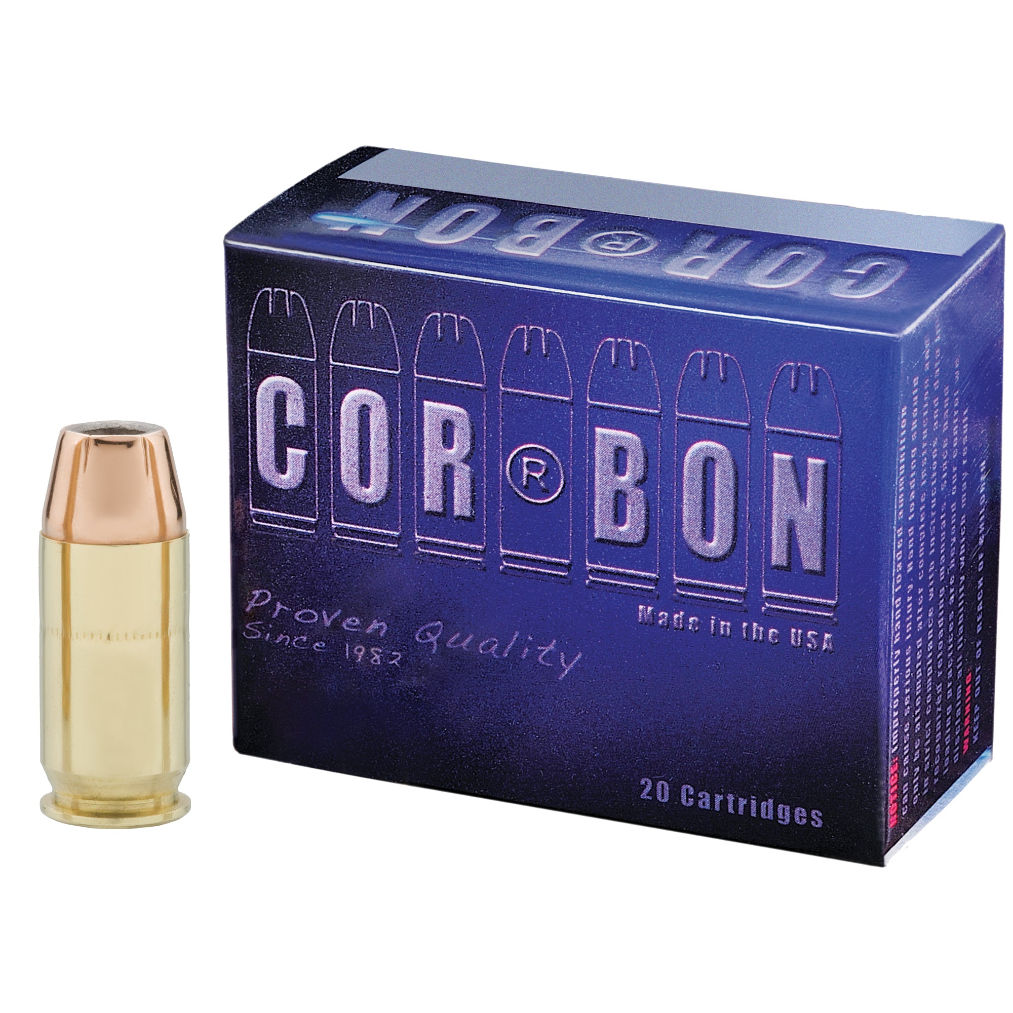 Corbon Ammo 45 ACP +P 165 Grain Jacketed Hollow Point Self Defense Ammunition (20/500)
