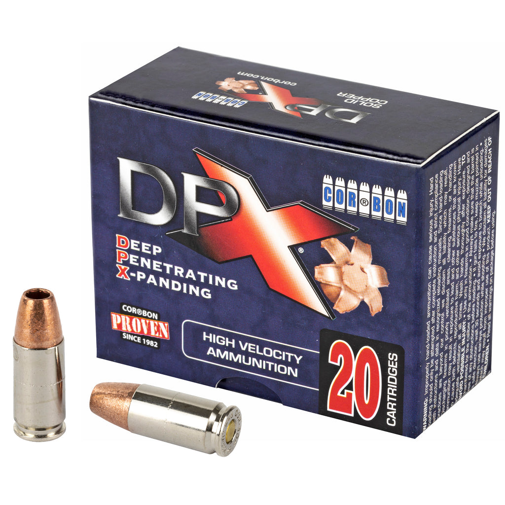 Corbon Ammo DPX 9mm +P 115-Grain Deep Penetrating X Bullet