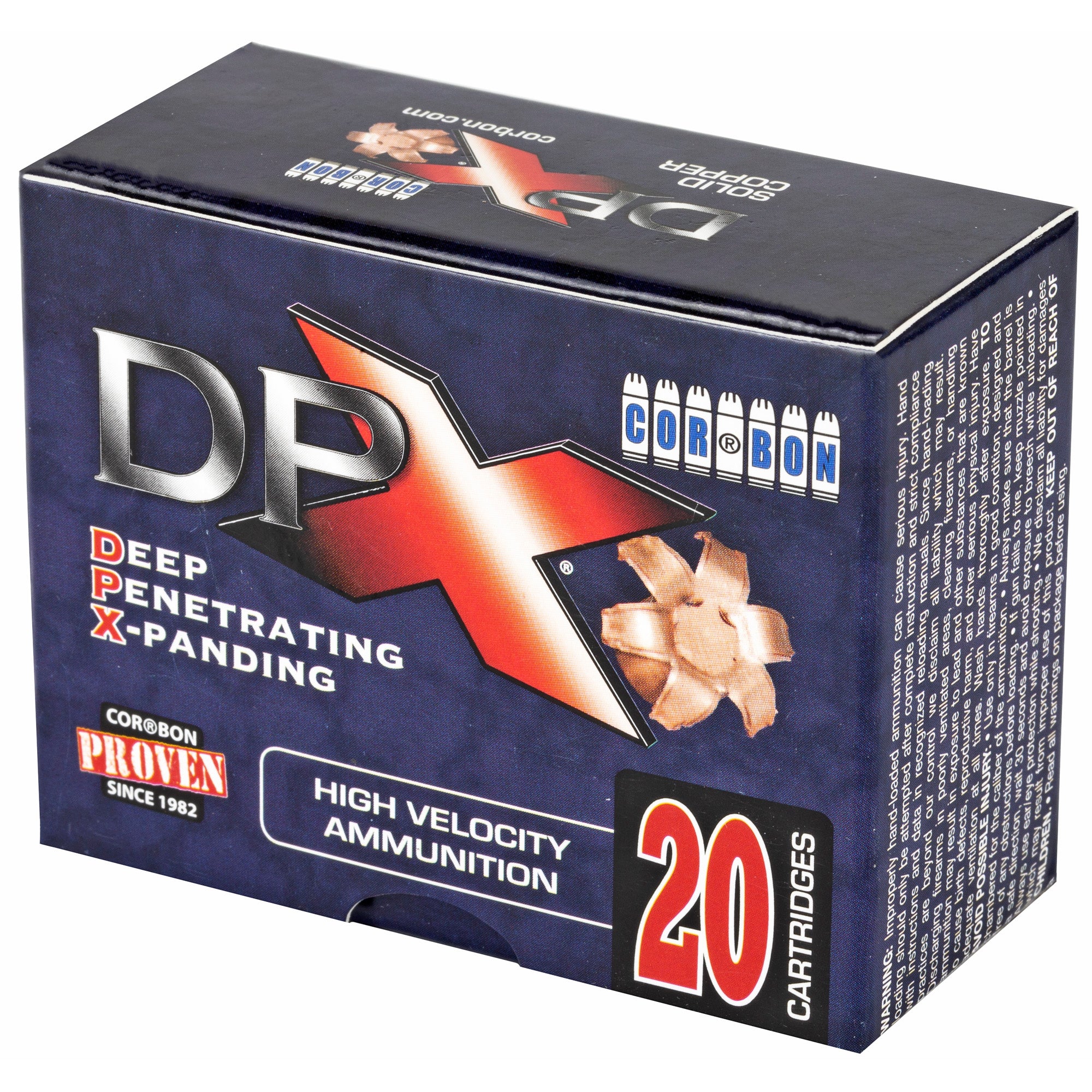 Corbon Ammo DPX 9mm +P 115-Grain Deep Penetrating X Bullet