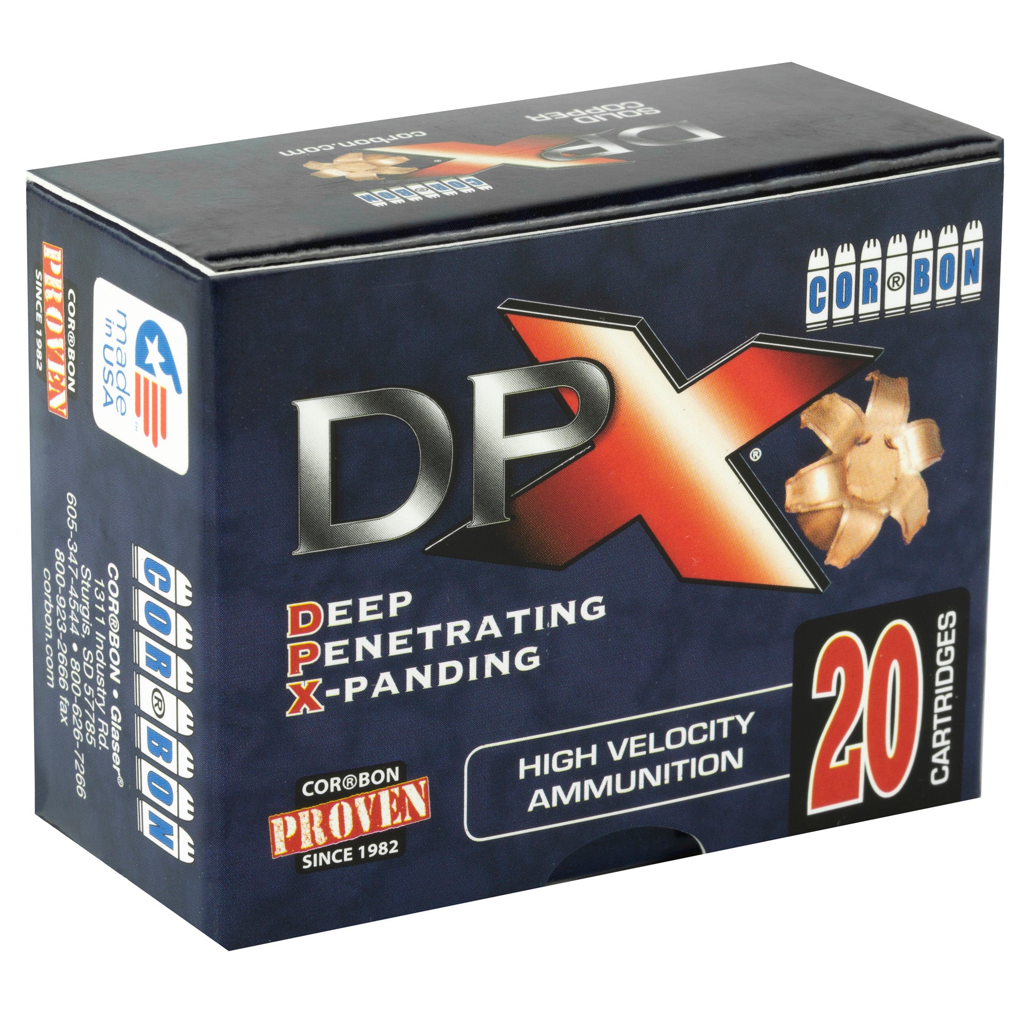 Corbon Ammo DPX 380 ACP 80-Grain Deep Penetrating X Bullet – Premium Defensive Ammunition