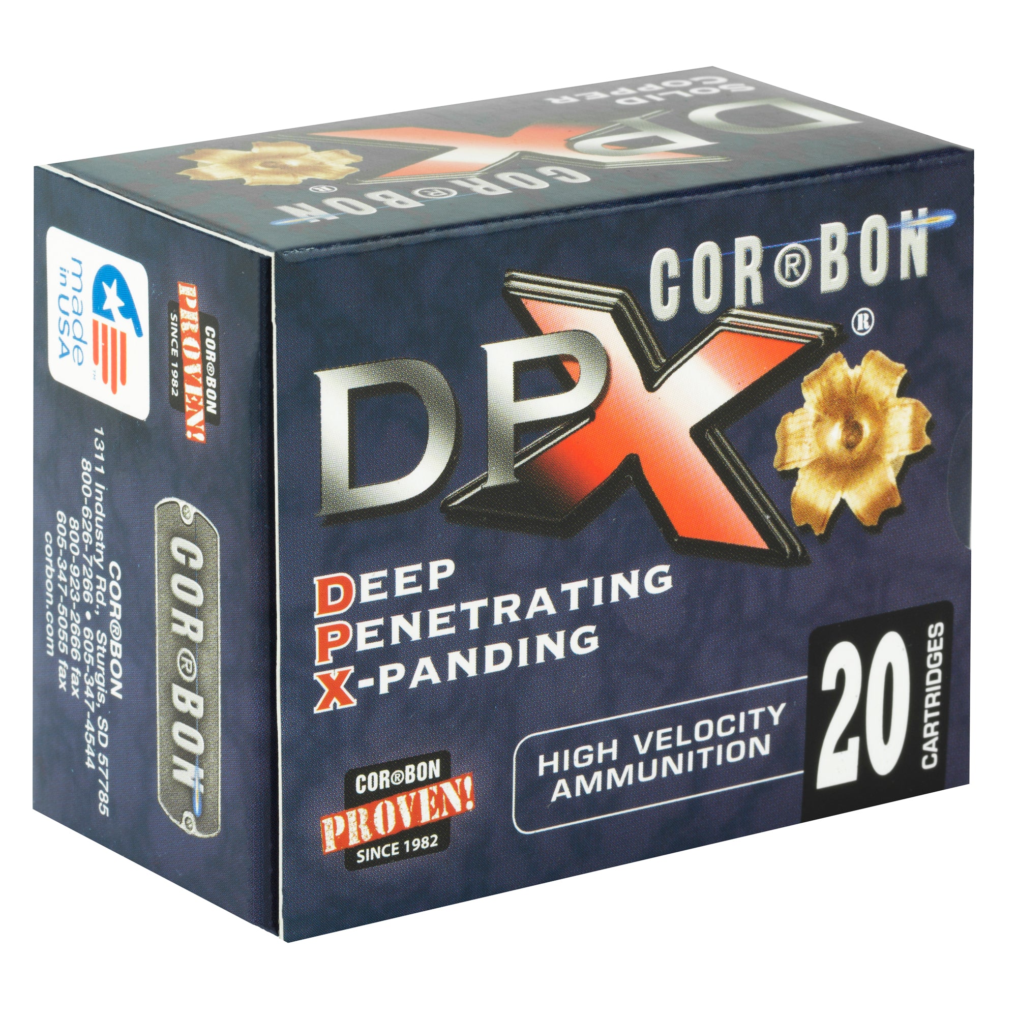 CORBON DPX 38 Special +P 110-Grain Deep Penetrating X Bullet Ammunition (20 Rounds)
