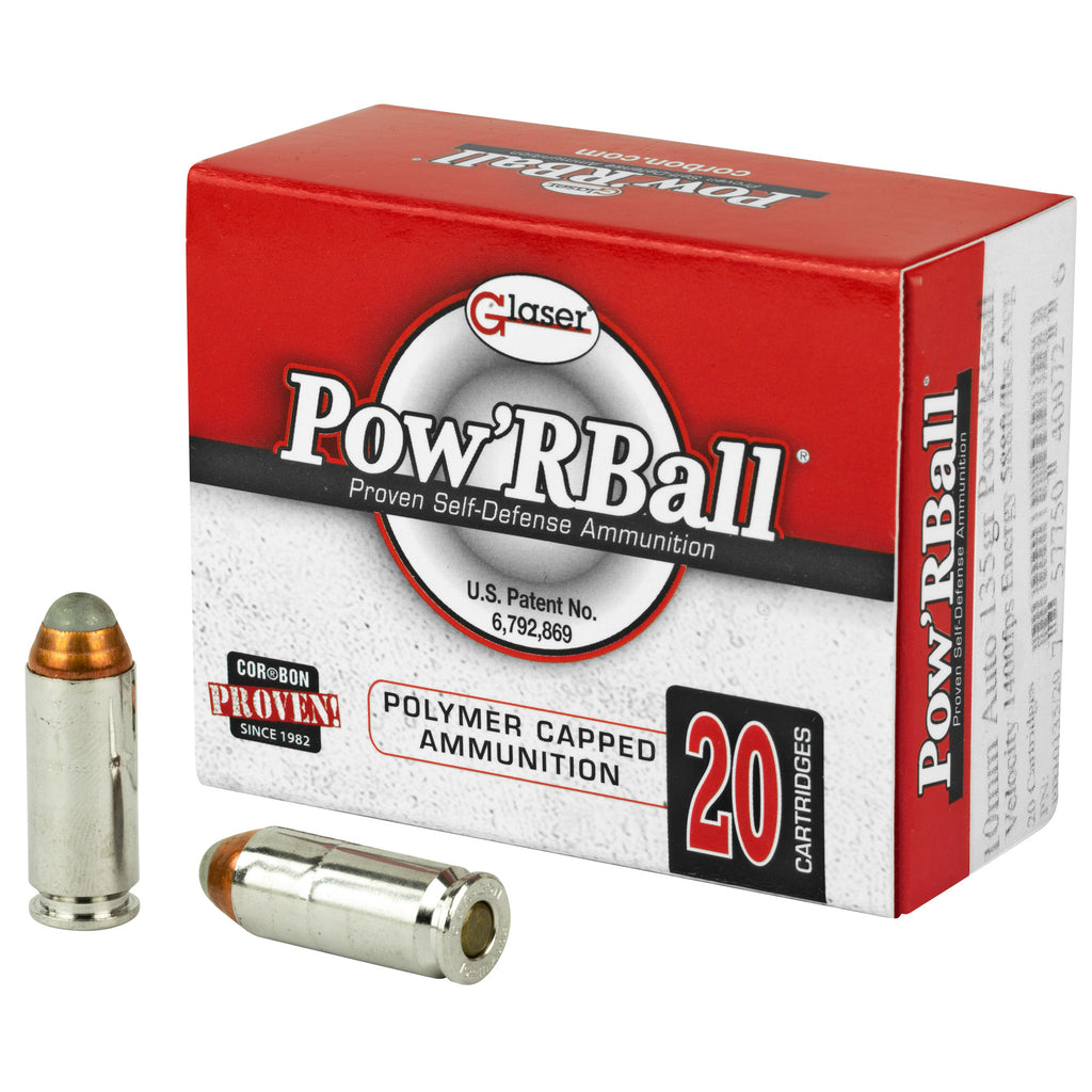 Corbon Ammo Pow'rBall 10mm 135 Grain Polymer Tip Ammunition (20/500)