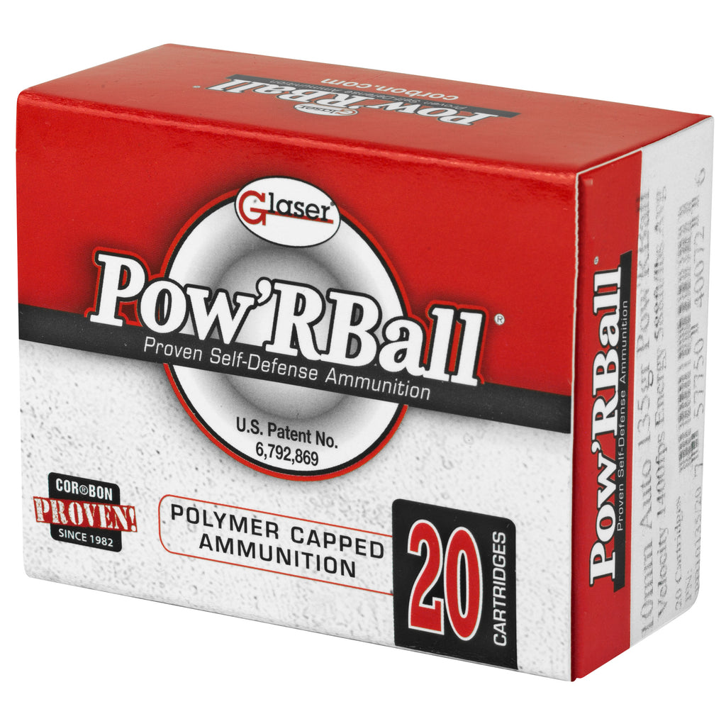 Corbon Ammo Pow'rBall 10mm 135 Grain Polymer Tip Ammunition (20/500)