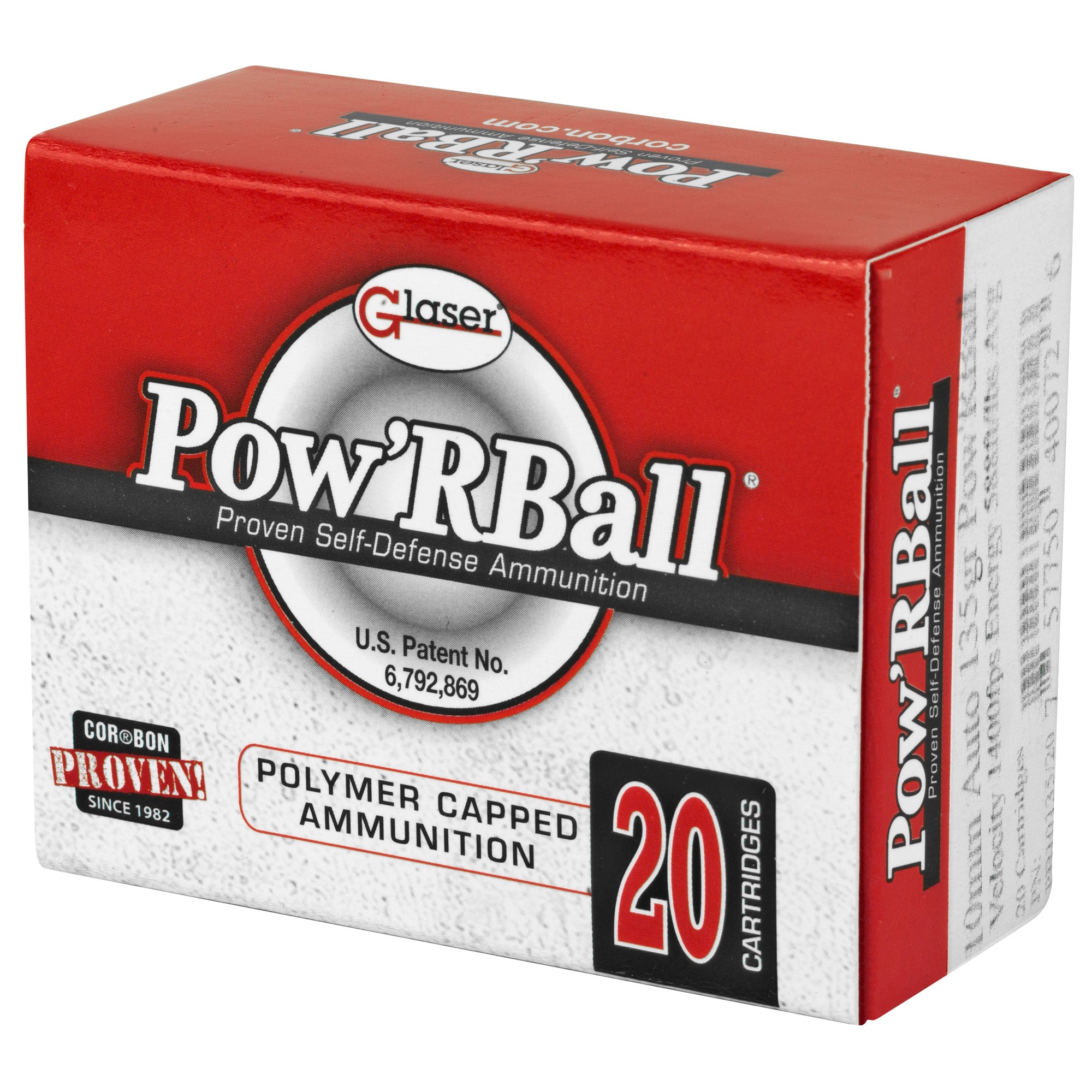 Corbon Ammo Pow'rBall 10mm 135 Grain Polymer Tip Ammunition (20/500)